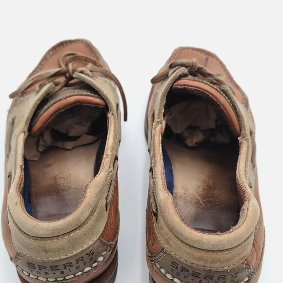 Sperry Top Sider Mens10M Boat Shoes Leather 0777940 Slip On Comfort Preppy EUC - Picture 10 of 16